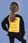 Toontoy Kız Çocuk Sırtı Baskılı Sweatshirt