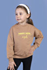 Toontoy Kız Çocuk Sırtı Baskılı Sweatshirt