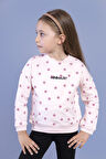 Toontoy Kız Çocuk Puantiye Desenli Sweatshirt