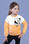 Toontoy Kız Çocuk Garnili Baskılı Sweatshirt
