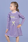 Toontoy Kız Çocuk Çizgili Elbise