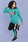 Toontoy Erkek Çocuk Kapüşonlu Baskılı Eşofman Takımı