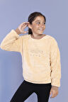 Toontoy Kız Çocuk Nakışlı Peluş Sweatshirt