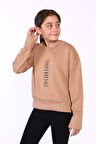 Toontoy Kız Çocuk Nakış Detaylı Sweatshirt