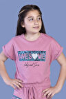 Toontoy Kız Çocuk Baskılı Tişört
