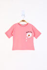 Toontoy Kız Çocuk Baskılı Tişört