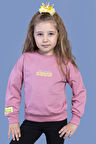 Toontoy Kız Çocuk Baskılı Sweatshirt