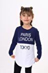Toontoy Kız Çocuk Paris London Baskılı T-Shirt