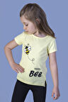 Toontoy Kız Çocuk Arı Baskılı Tişört