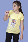 Toontoy Kız Çocuk Baskılı Tişört