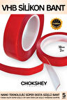 Vhb Silikon Çift Taraflı Şeffaf Bant 50 Kg. Ekstra Güçlü İç Dış Mekan Uyumlu 10cmx2mt - 1 Adet