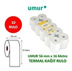 UMUR Yazar Kasa Pos Rulosu 56x16 (10 ADET)