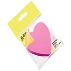 Notix Yapışkanlı Not Kağıdı Kalp Şekilli 100 YP Fosforlu N-N-K-FP