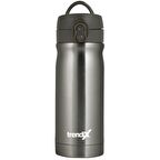 Trendix Çelik İçli Matara 350 ml Neon Metalik Gri U1800-MG