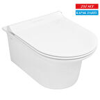 Serel Purity Asma Klozet (PR10) + Blaze Slim Yavaş Kapanan Kapak 2'li Set