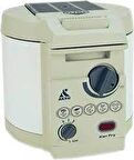 AKSU Ken Fry Asansörlü Fritöz 2200 ml 1600w Sosis Patates Kabak Patlıcan Süzgeçli Kızartma Makinesi