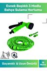 Özel Üretim Dolaşmaz Kırılmaz 7 Kademeli Uzayan Bahçe Sulama Araç Yıkama Tabancalı Hortumu 15 Metre