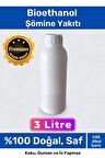 Özel Üretim %100 Doğal Saf Temiz Çevre Dostu Sıvı Koku Yapmayan Bioethanol Şömine Yakıtı 3 Litre