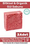 Özel Üretim %100 Doğal Koku Yüz Cilt Beyazlatıcı Organik Nemlendirici Gül Sabunu 2 Adet