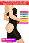 İz Göstermeyen Yüksek Bel Kayma Önleyen Silikonlu Rahat Kalça Popo Dikleştirici Toparlayıcı Korse