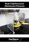 Özel Üretim Katlanabilir Isıya Dayanıklı Paslanmaz Kızartma Pişirme Yağ Koruyucu Alüminyum Paravan