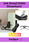 Özel Üretim Bilgisayar Notebook Şarj Kablosu Mutfak Çok Amaçlı Kablo Sarma Düzenleyici 4 Adet