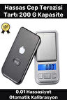 Lcd Ekranlı Otomatik Kapanma Kalibrasyon Hassas Cep Terazisi Tartı 200 G Kapasite 0.01 Hassasiyet