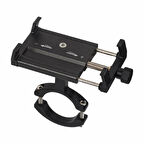 Go İthalat Telefon Tutucu Dayanıklı Gidon Uyumu CNC Alüminyum Motosiklet Bisiklet Scooter için  MT15 Tutucu 