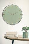 YALDIZLI YESIL ZEMİNLİ DUVAR SAATİ 35 CM
