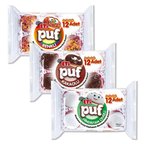 Eti Puf 12 li Kakaolu-Karışık-Hindistan Cevizli 3 lü Karma Paket