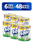 Solo Dev Rulo Kağıt Havlu 6'lı (1=8 , 48 Rulo)