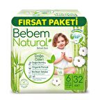 Bebem Natural 6 Numara X Large 32'li Bel Bantlı Bez