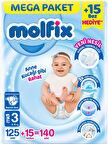 Molfix Bebek Bezi Beden:3 (4-9KG) Midi 140 Adet Pk Mega Pk