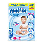 Molfix Molfıx Mega Paket 4 Beden 128 Adet