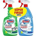 Ernet Mutfak ve Banyo Temizleyici Sprey 2 x 750 ml