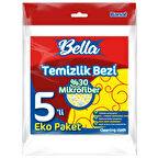Bella %30 Mikrofiberli Temizlik Bezi 5'li