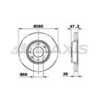 Hyundaı On Fren Disk Aynası Havalı Hyundaı Elantra 1.6 2.0 00-06 Sonata 2.0 01-04 Meganetis 2.0 01-> (280x4) - Braxıs Ae0567