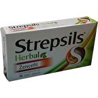 Strepsils Herbal Zencefil İçerikli Pastil Takviye Edici Gıda 16 Adet