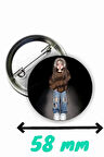 Moda Bebekleri Temalı 58 mm Rozet