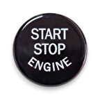 BMW 6 Serisi F12 Cabrio 2012-2017 Start Stop Basma Düğme Kapağı Siyah