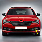 Skoda Superb 2020-2023 Ön Sol Sis Farı Çıtası Siyah 3V0853767C