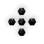 Skoda Fabia 2015-2021 Tekerlek Bijon Kapağı Siyah 5 adet 1Z0601173