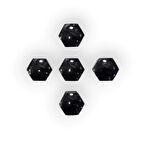 Skoda Roomster 2006-2010 Tekerlek Bijon Kapağı Siyah 5 adet 1Z0601173