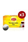 Lipton Yellow Label Organik Demlik Poşet Siyah Çay 3x100'lü 