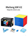 Moyu Speed 6m V2  6x6 Mıknatıslı Manyetik Zeka Küpü Akıl Küpü Rübik Küp Stickerless
