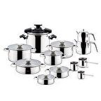 ArYıldız Lilyum Prestige Cam İDEAL Set 22 Parça Tencere Seti