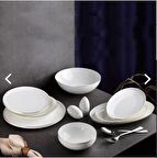 Ar Yıldız Bone China 54 Parça 12 Kişilik Yemek Takımı
