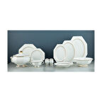 Evaliza Prizma Gold 60 Parça Yemek Takımı