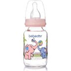 Bebedor 30302 Desenli Cam Biberon 125 ml Pembe Fil Desenli