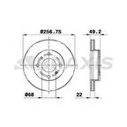 Nissan On Fren Aynası Havalı Nissan Primera P11 96-01 Almera 00-> (257x4) - Braxıs Ae0698